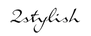 Black '2stylish' text on a white background