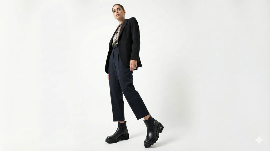 Cult Women’s Leather Ankle Boots with Buckles – Black (CLW456300) Cult