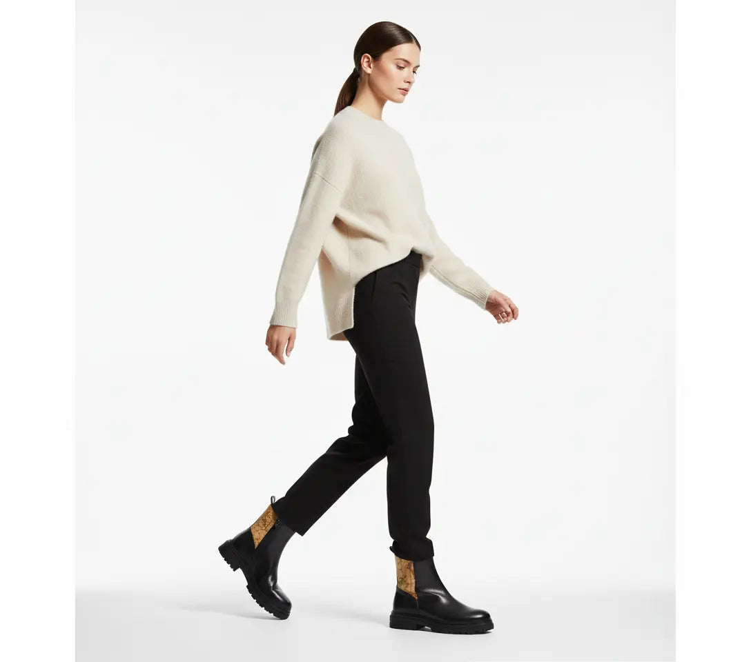 Alviero Martini Prima Classe Women’s Classic Synthetic Ankle Boots – Black Alviero Martini Prima Classe