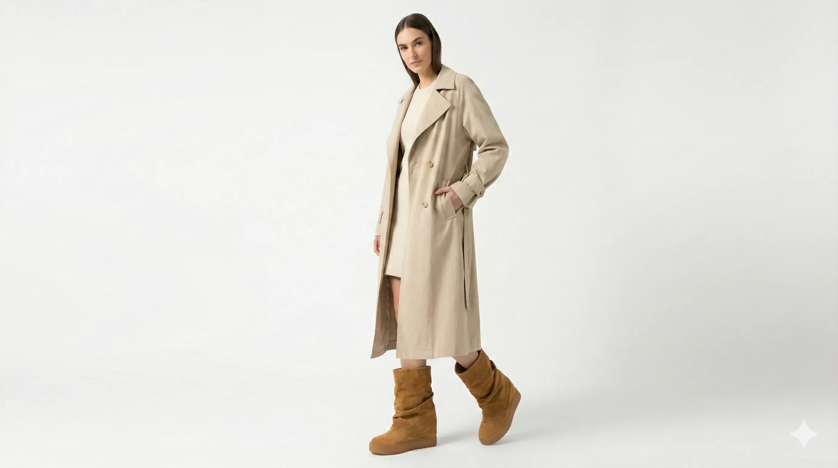 Guess FLFGUI SUE10 Suede Boots (Camel) Guess