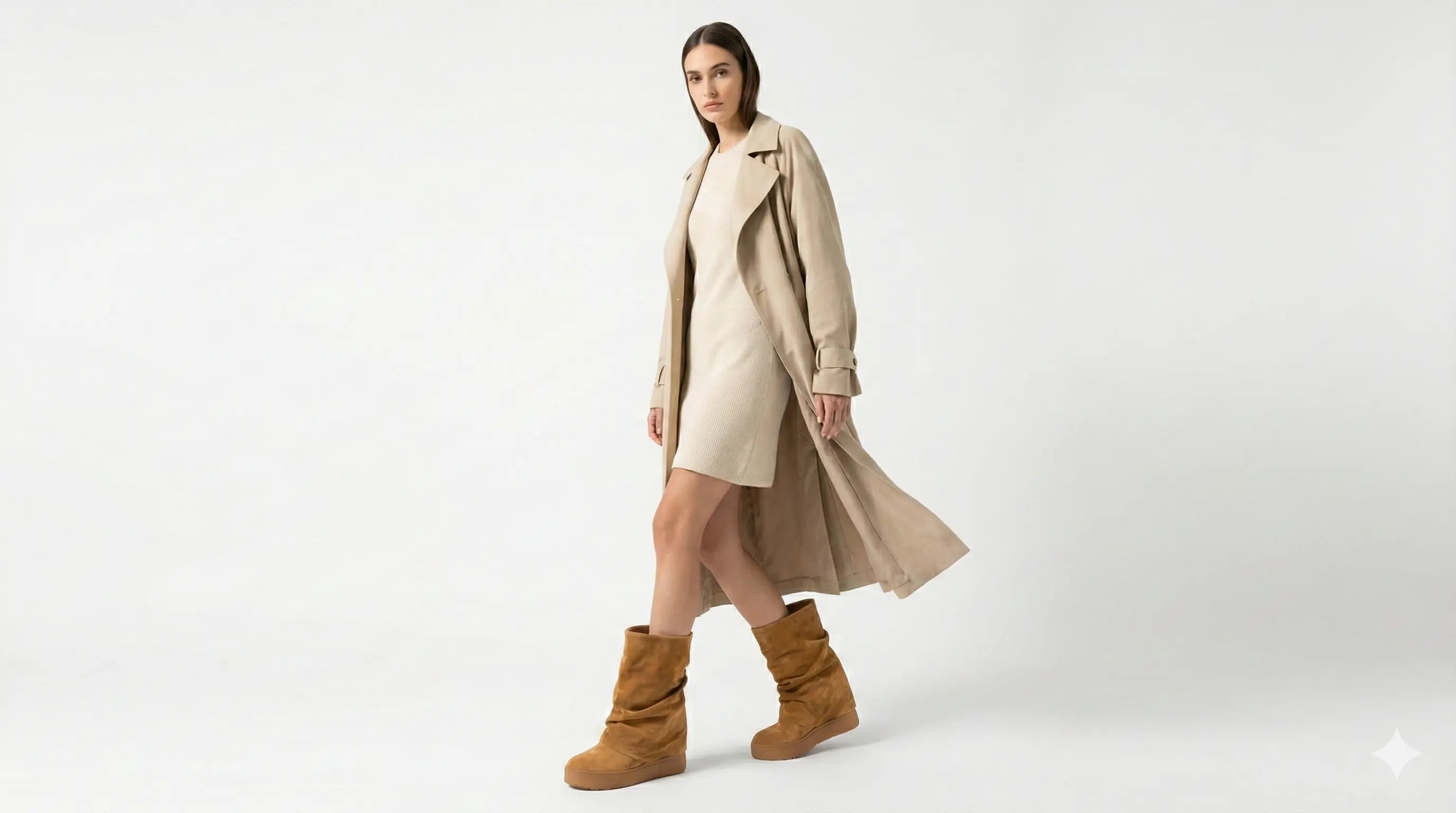 Guess FLFGUI SUE10 Suede Boots (Camel) Guess