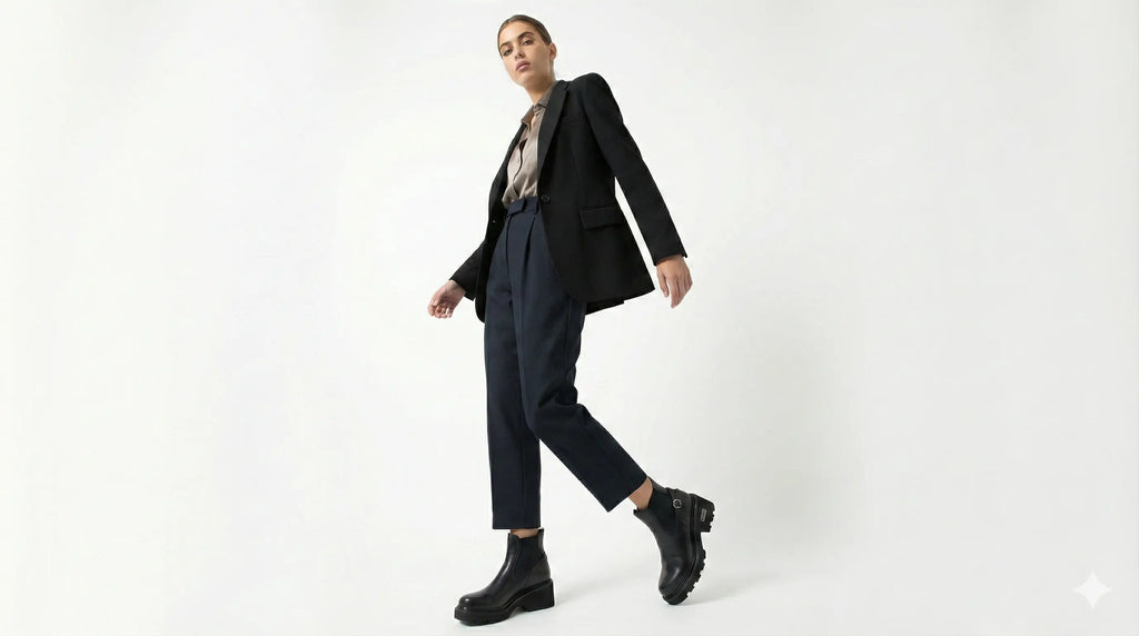 Cult Women’s Leather Ankle Boots with Buckles – Black (CLW456300) Cult